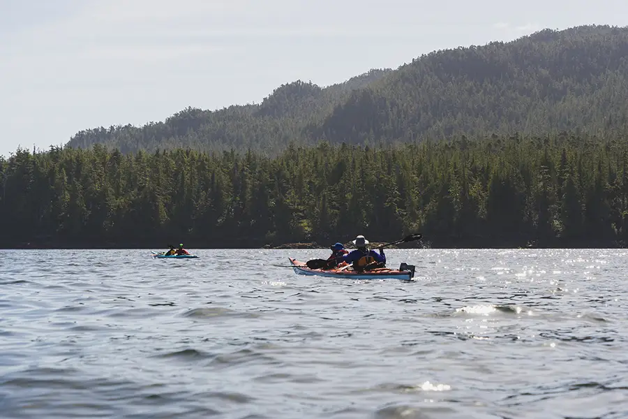 Paddling back to Port Hardy along south side of Goletas Channel