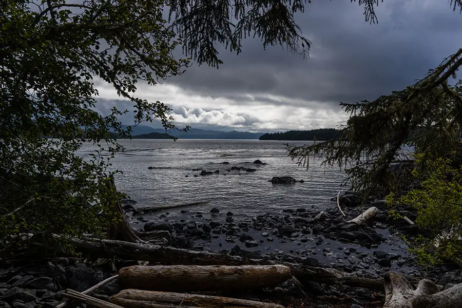 View from south side of Vansittart campsite