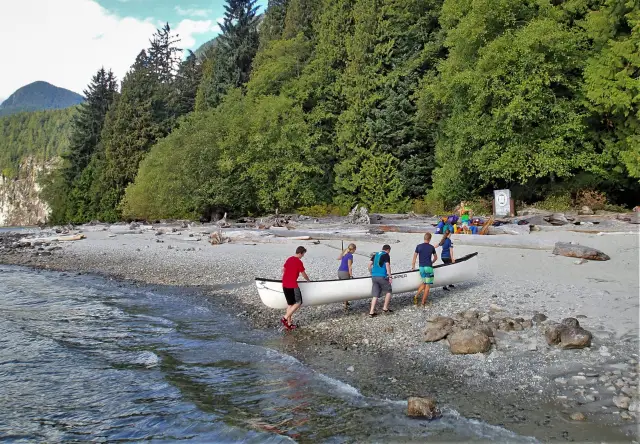 Pretty Beaches On East Side of Pitt Lake