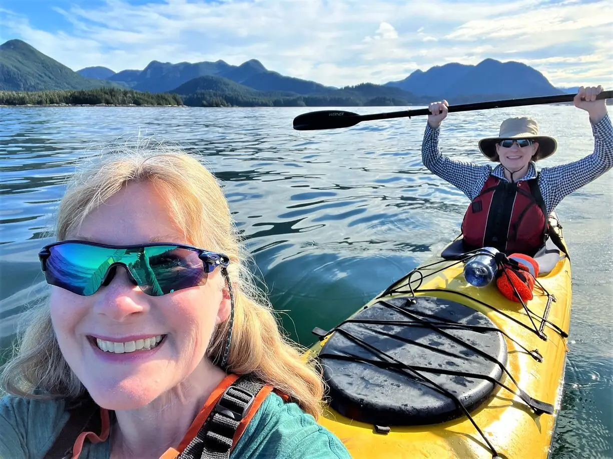 Always smile when kayaking