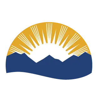 BC Government Logo - Mountains and sunrays