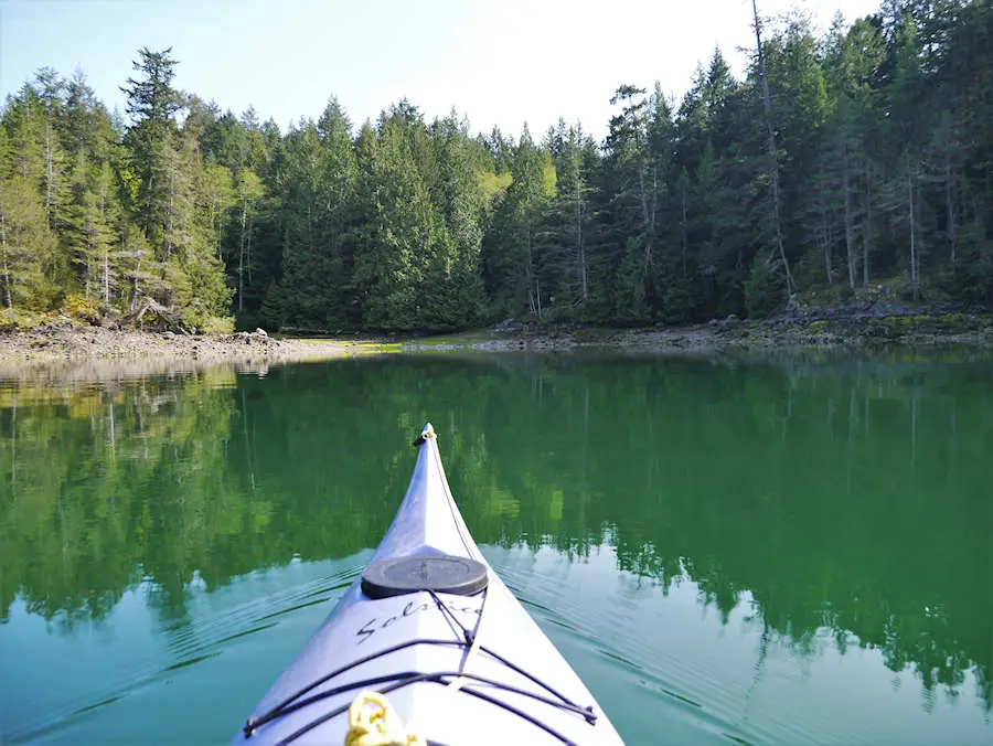 Landing at the south end of Smugglers Cove