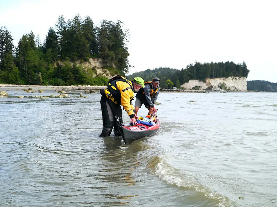 Launching from Thormanby Island