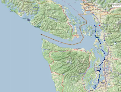 map with route