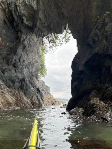 Arches along the coast Port Renfrew bay