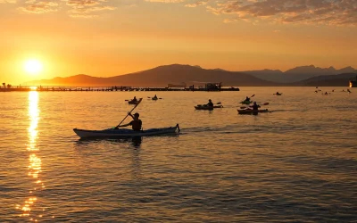 Group paddle at Jericho Beach
