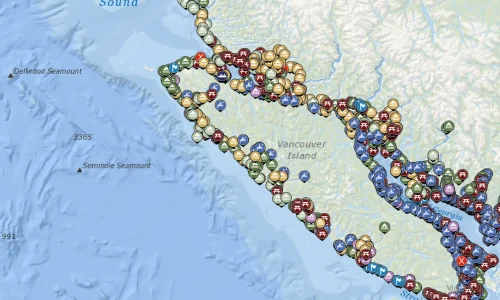BC Marine Trails Map